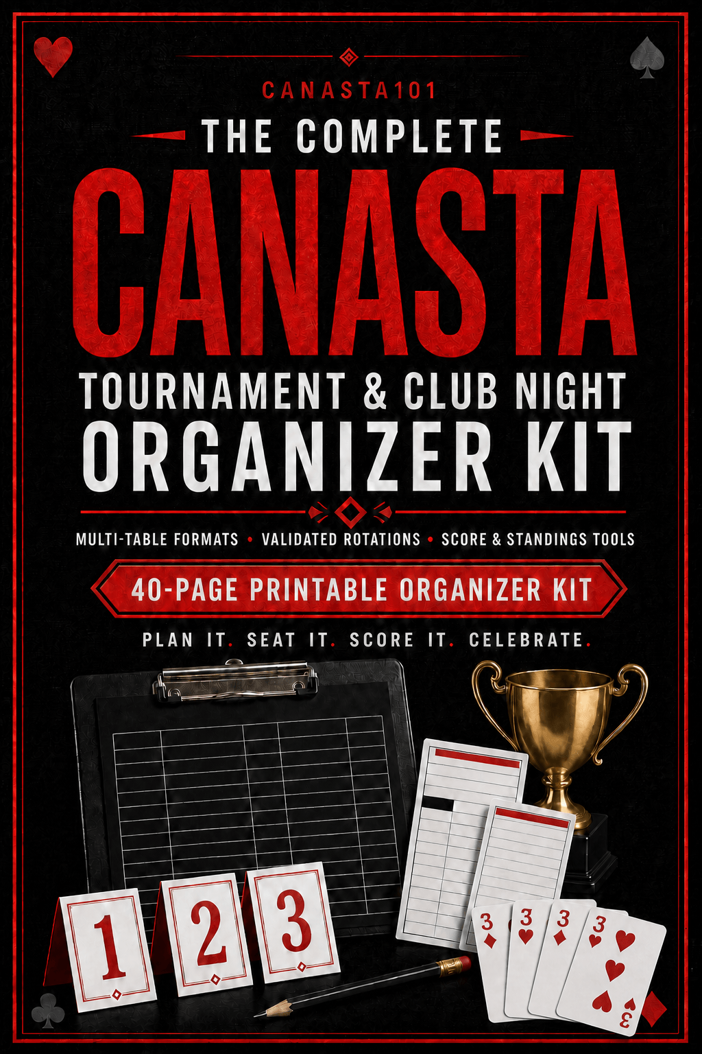 The Complete Canasta Tournament and Club Night Organizer Kit cover